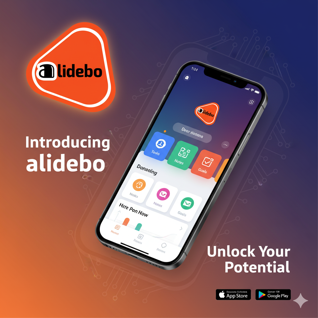 Alidebo app on a phone